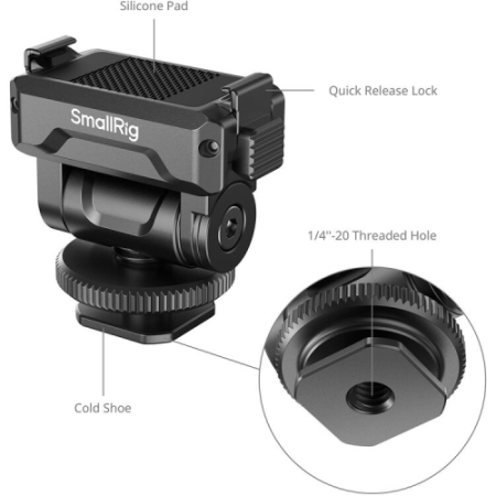 SmallRig 6440 - uchwyt, adapter z szybkozłączkowym mocowaniem do DJI Osmo Action 6 / Nano (na zimną stopkę) - szczegóły
